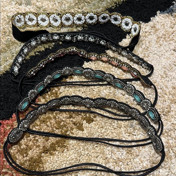 Set of 5 Bohemian Hair Accessories beaded - Picture 2 of 4